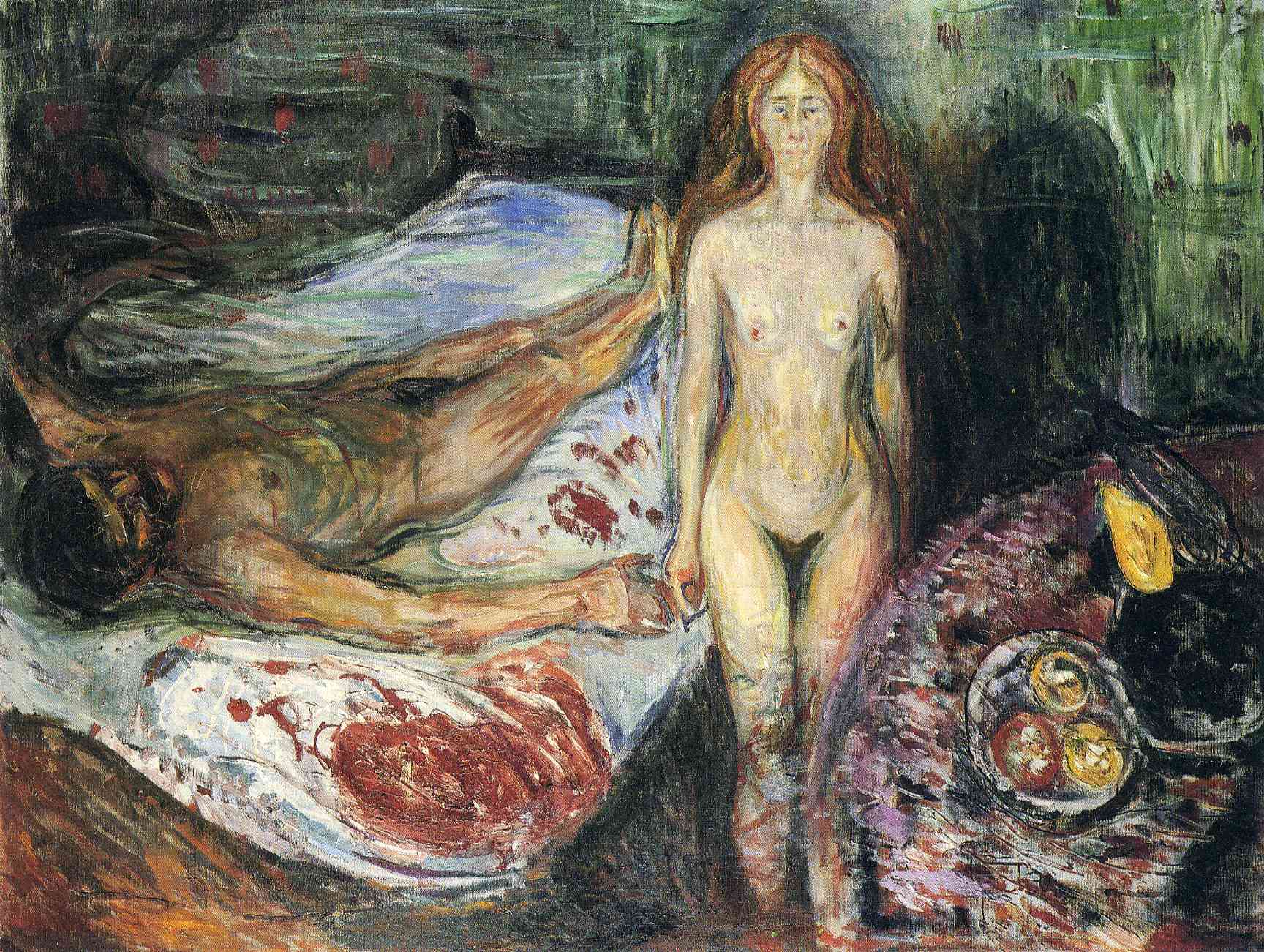Death of Marat I (1907) - Edvard Munch Tablo