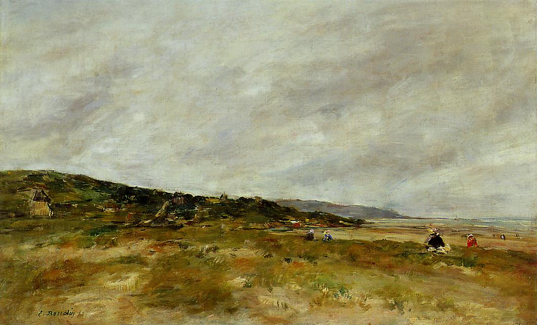 Deauville, the Dunes (1891) - Eugène Boudin Tablo