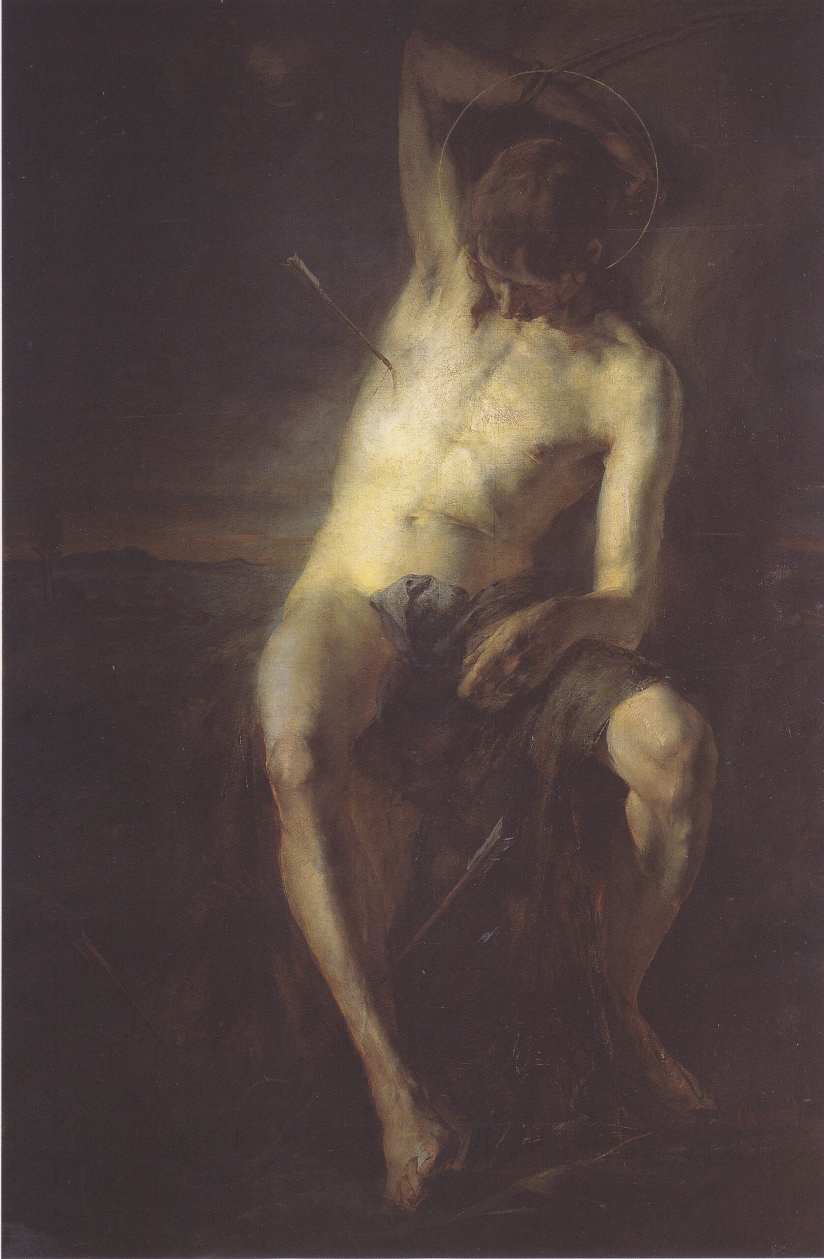 Der Heilige Sebastian (1887) - Albin Egger-Lienz Tablo