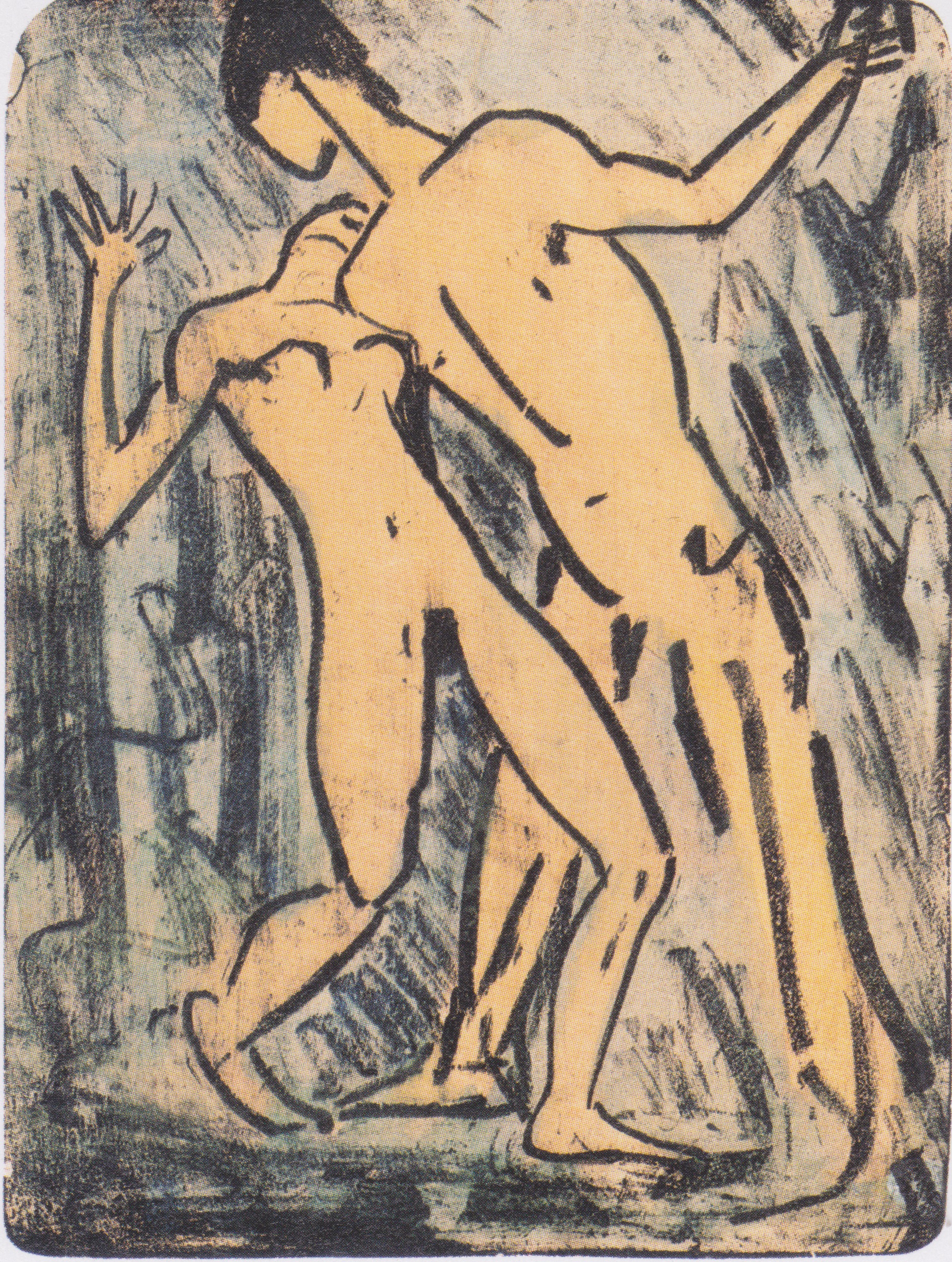 Der Mord (1912) - Otto Mueller Tablo