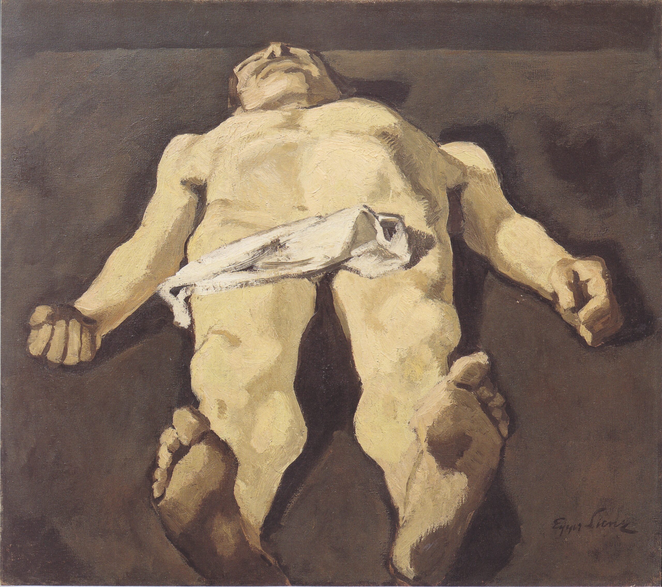 Der Tote Christus (1926) - Albin Egger-Lienz Tablo