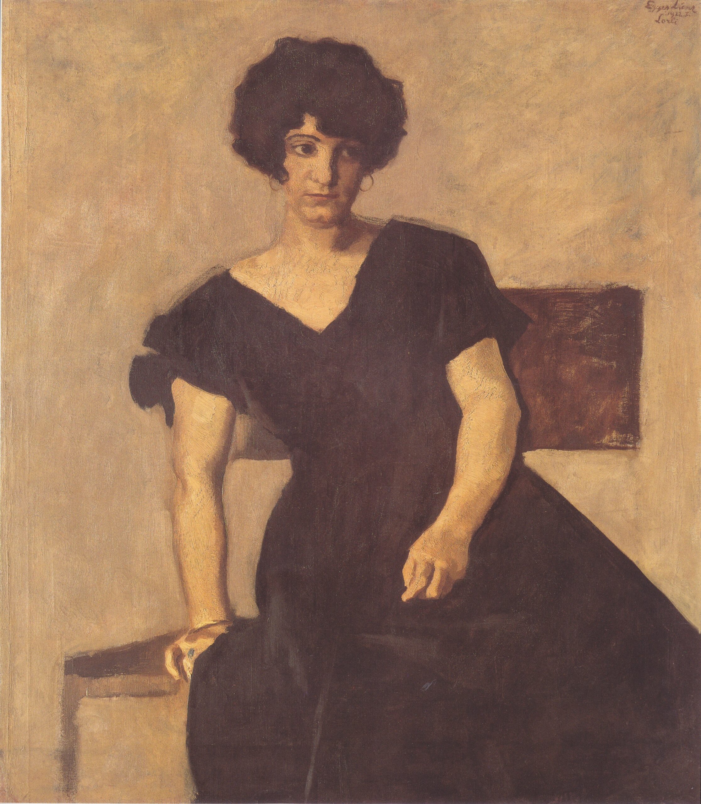 Des Künstlers Tochter Lorli (1922) - Albin Egger-Lienz Tablo