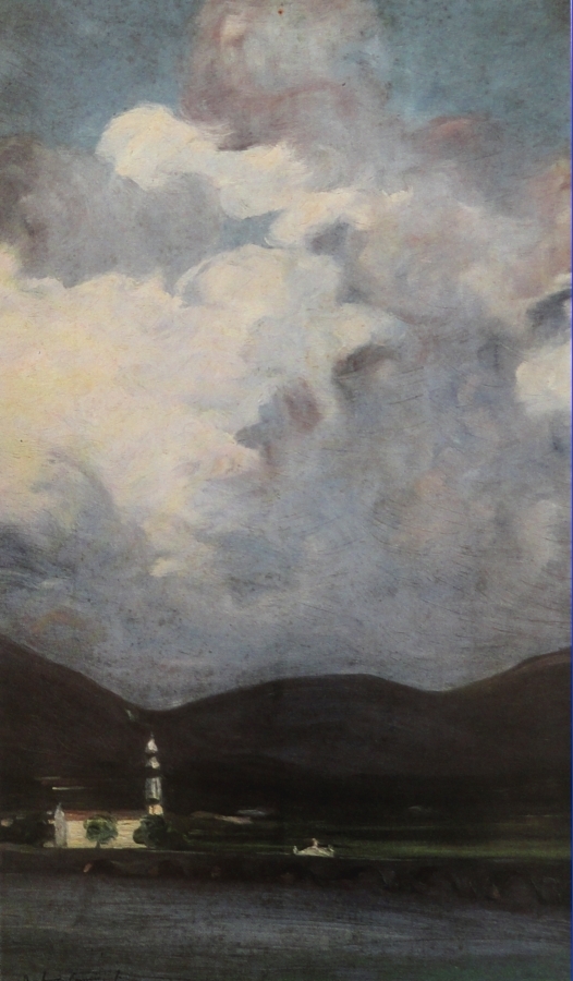 Dia de Chuva em Ponte de Lima (1913) - António Carneiro Tablo