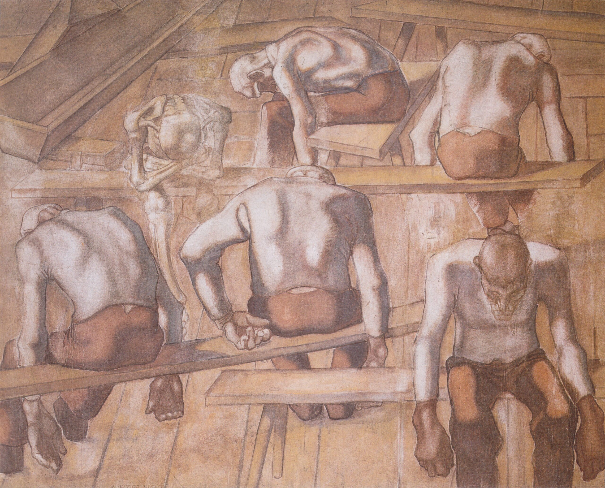 Die Alten (1914) - Albin Egger-Lienz Tablo