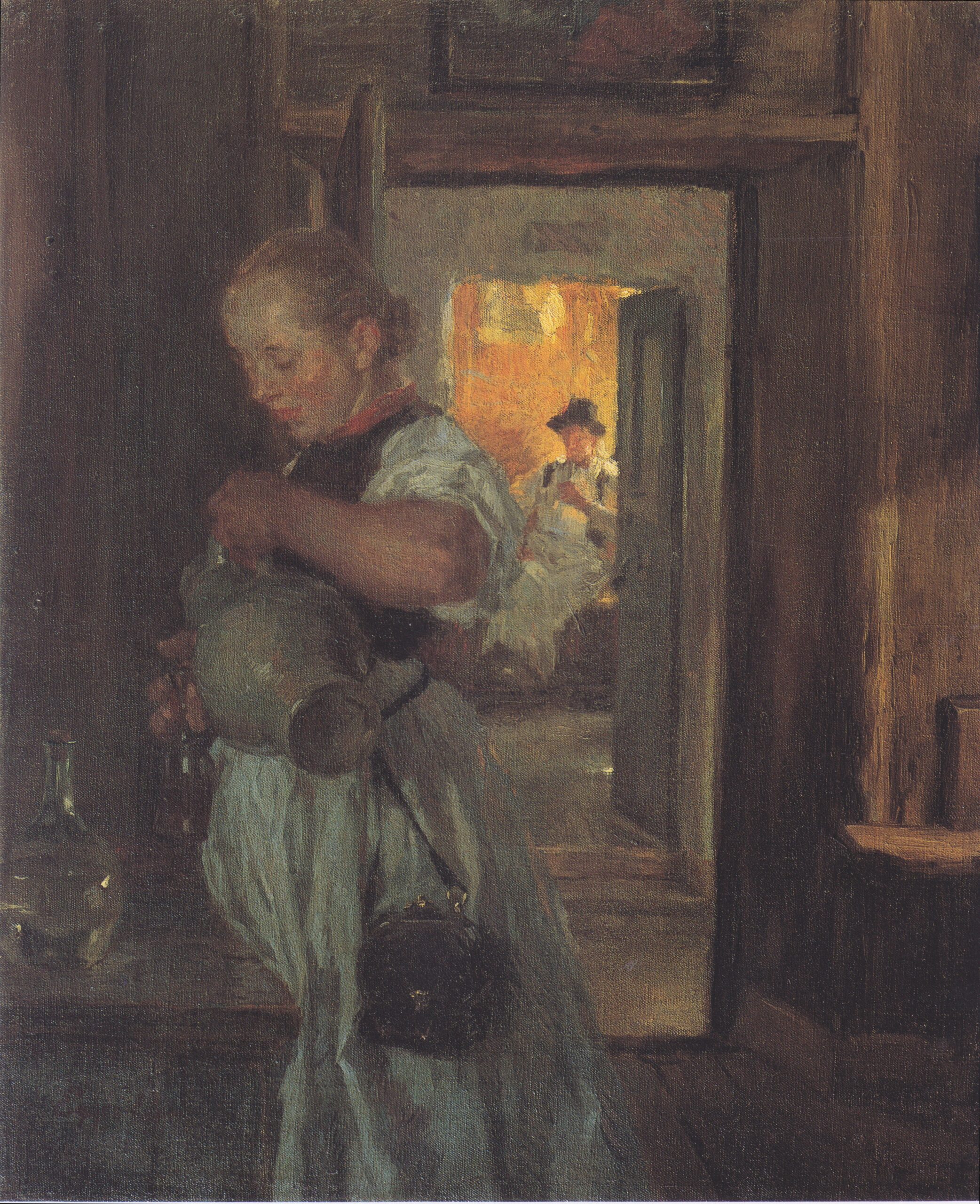 Die Tiroler Kellnerin (1903) - Albin Egger-Lienz Tablo