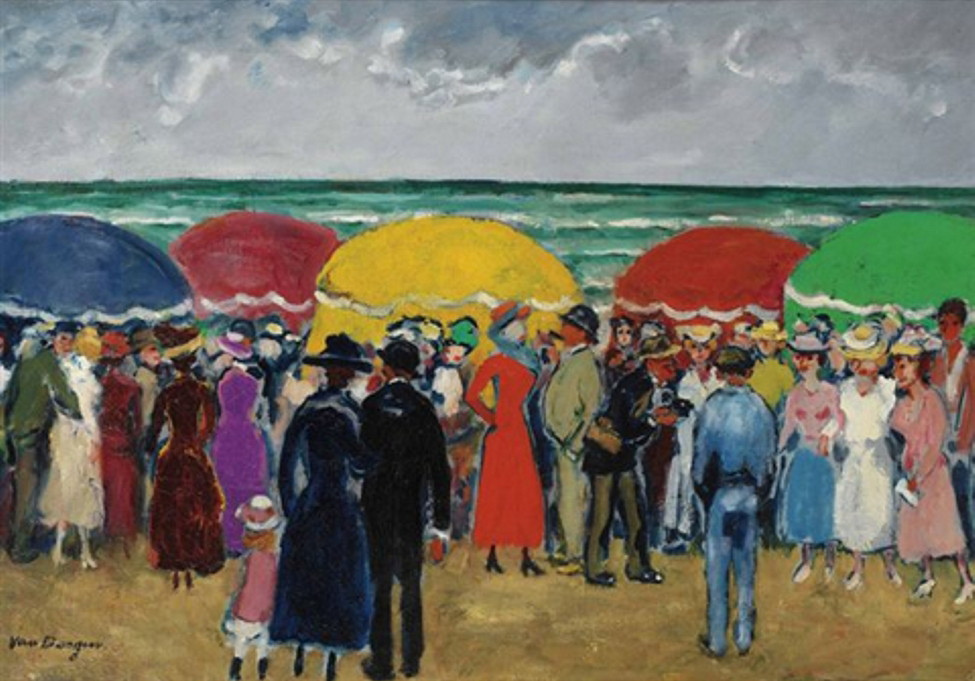Dimanche à la Plage (1900) - Kees van Dongen Tablo