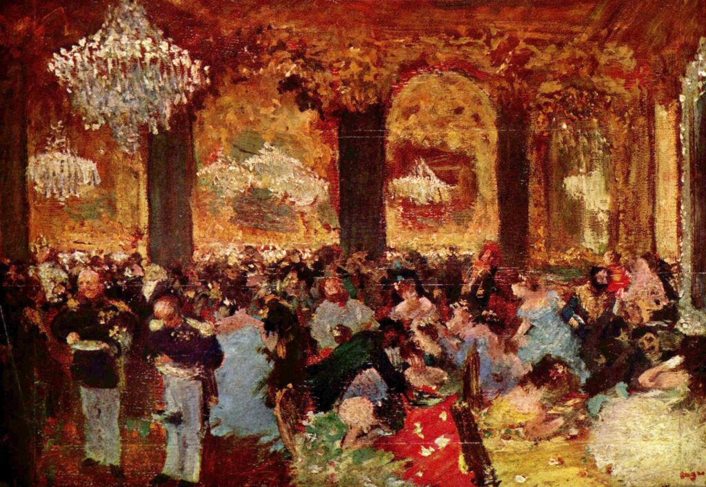 Dinner at the Ball (1879) – Edgar Degas Tablo