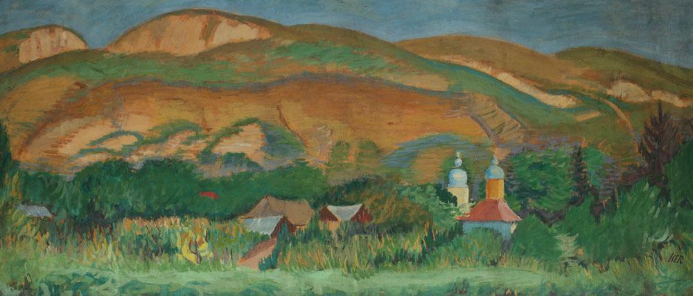 Dobrujan Landscape - Iosif Iser Tablo