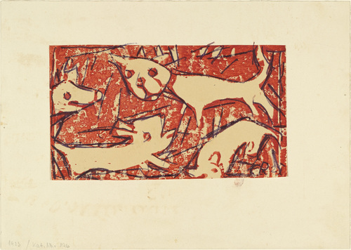Dogs (1925) - Christian Rohlfs Tablo