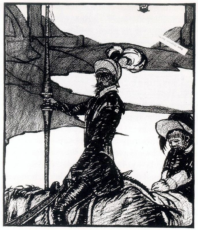 Don Quixote - Albert Bloch Tablo