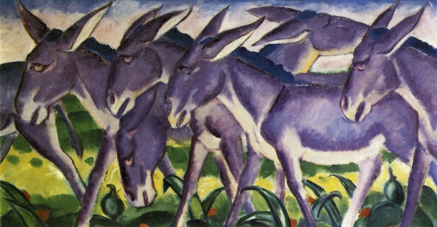 Donkey Frieze (1911) - Franz Marc Tablo