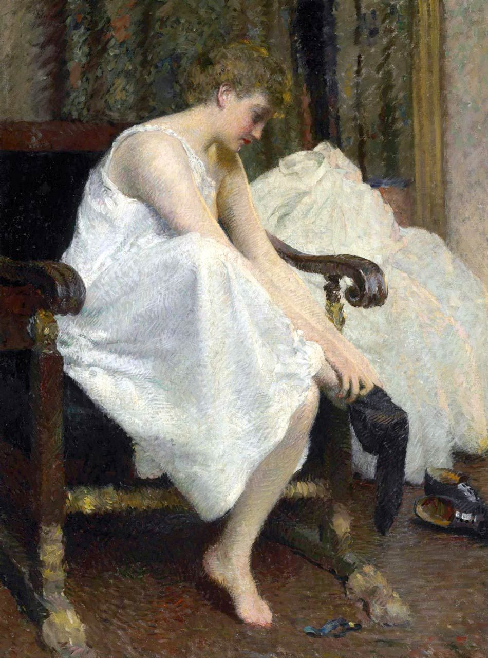 Dressing (1893) - Edward E. Simmons Tablo