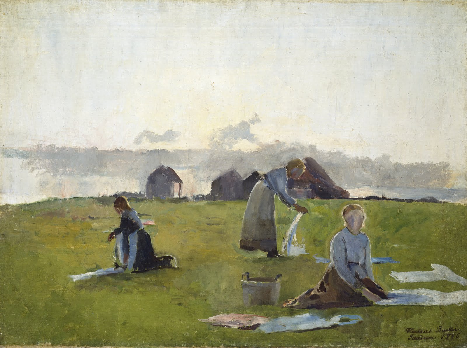 Drying the Laundry (1884) - Harriet Backer Tablo