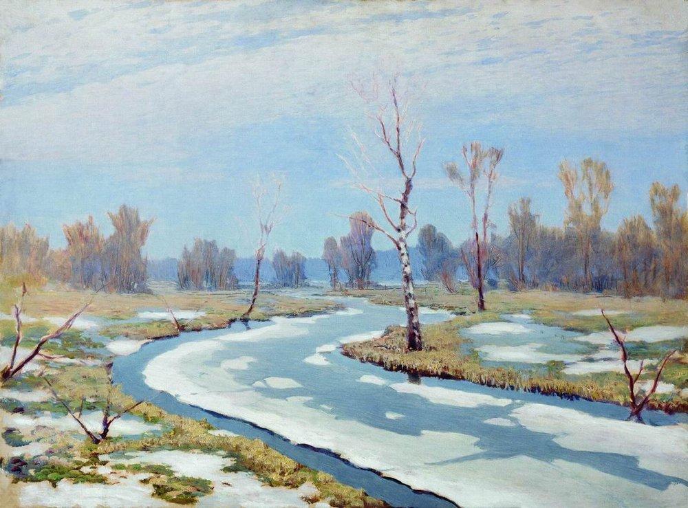 Early spring (1895) - Arkhip Kuindzhi Tablo