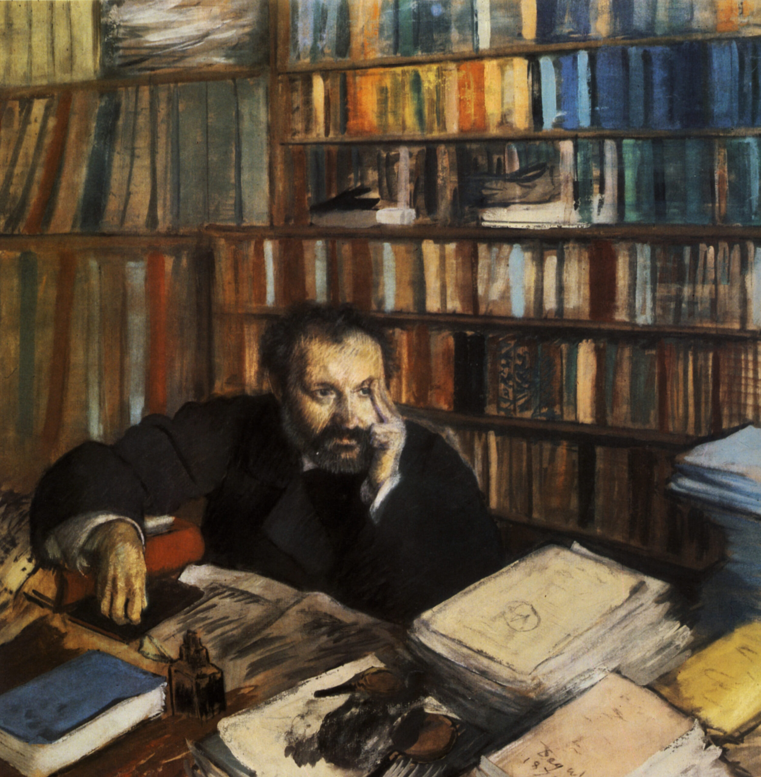 Edmond Duranty (1879) - Edgar Degas Tablo