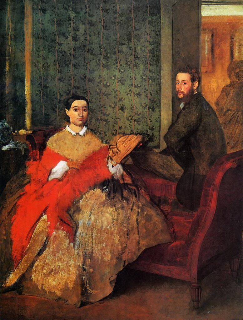 Edmondo and Therese Morbilli (1865) - Edgar Degas Tablo