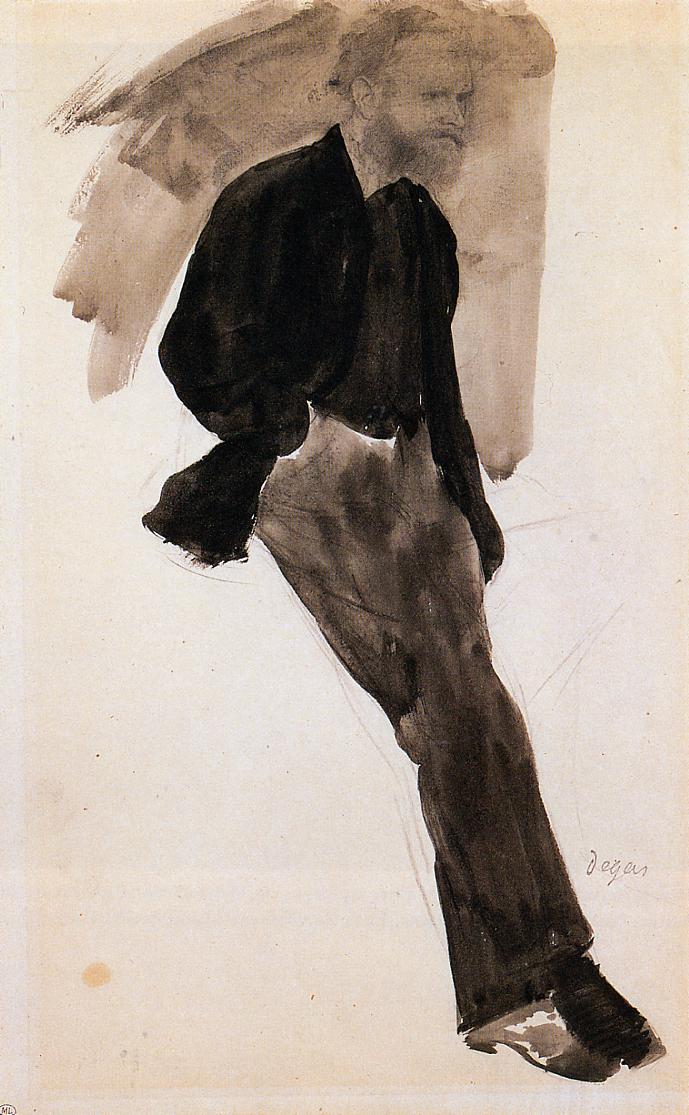 Edouard Manet Standing (1866) - Edgar Degas Tablo