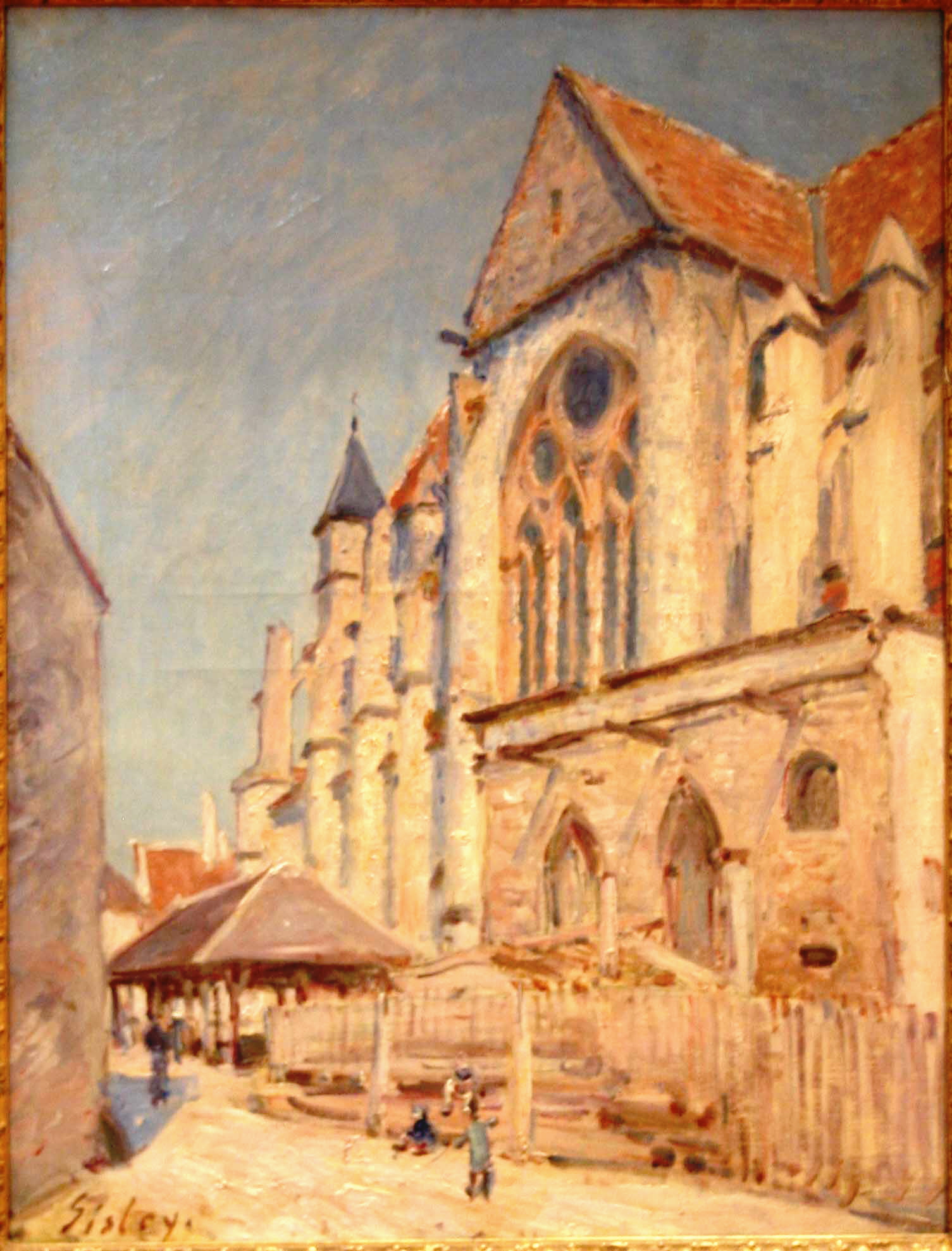 Eglise de Moret - Alfred Sisley Tablo