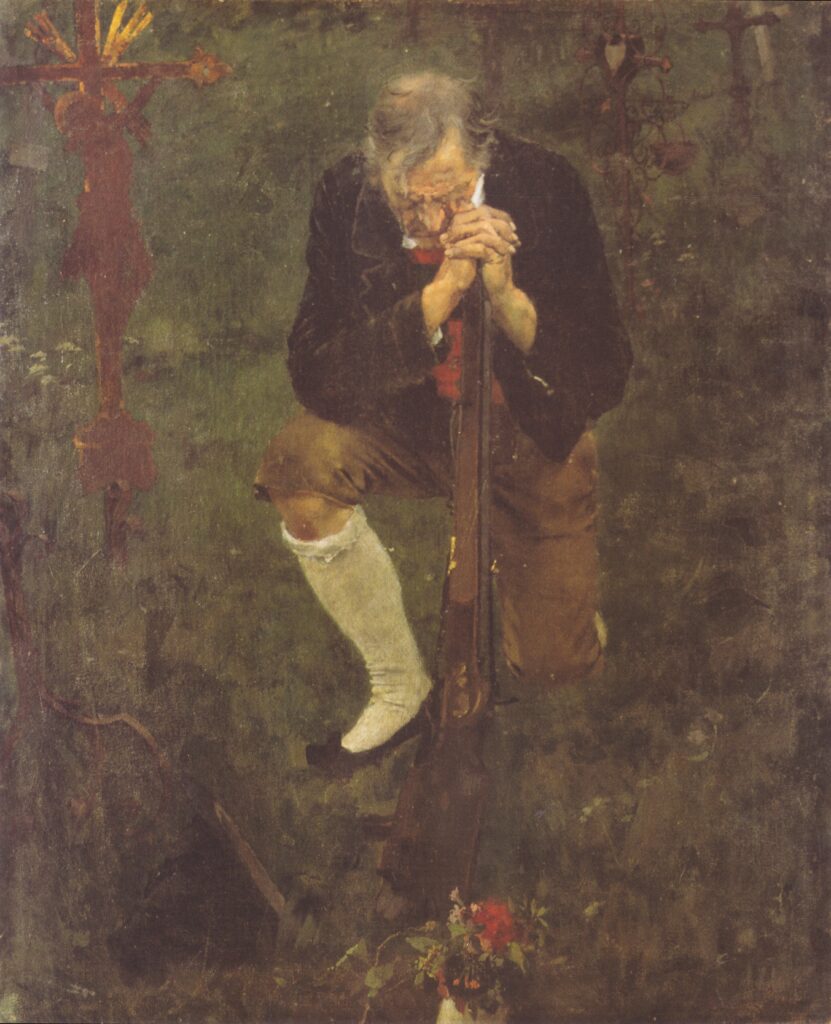 Ein Abschied in Tirol Im Jahre (1809) - Albin Egger-Lienz Tablo