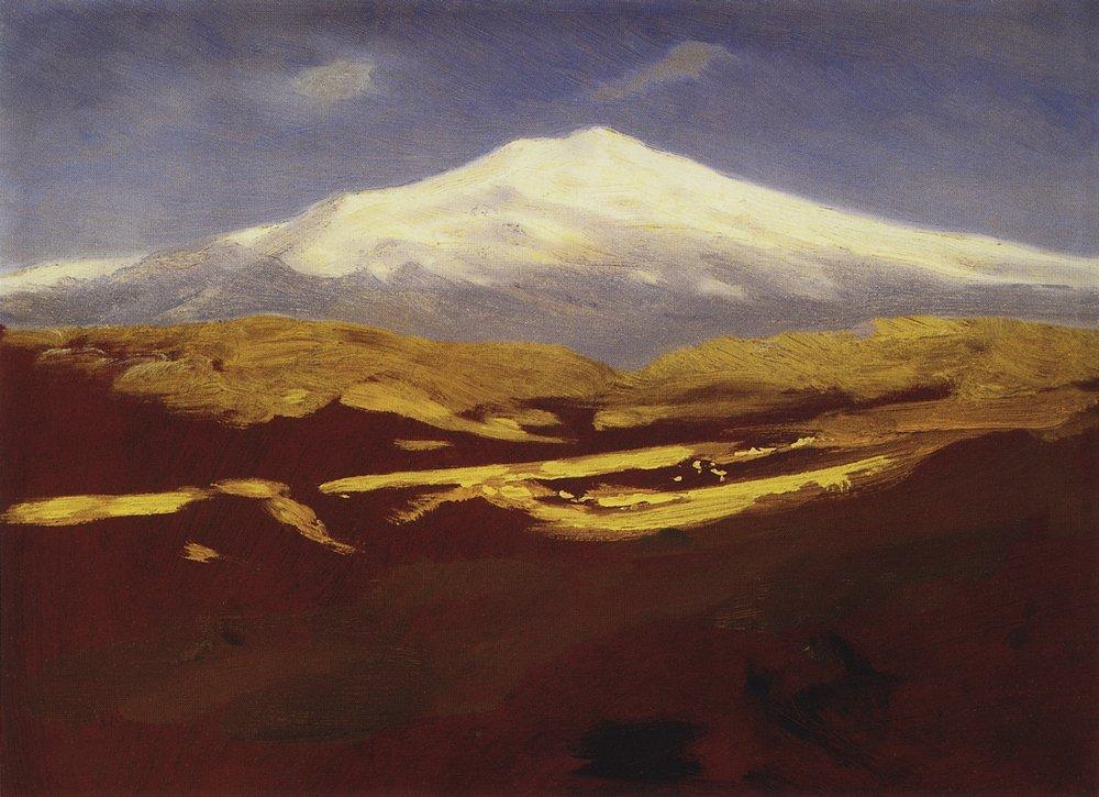 Elbrus in the daytime (1900) - Arkhip Kuindzhi Tablo