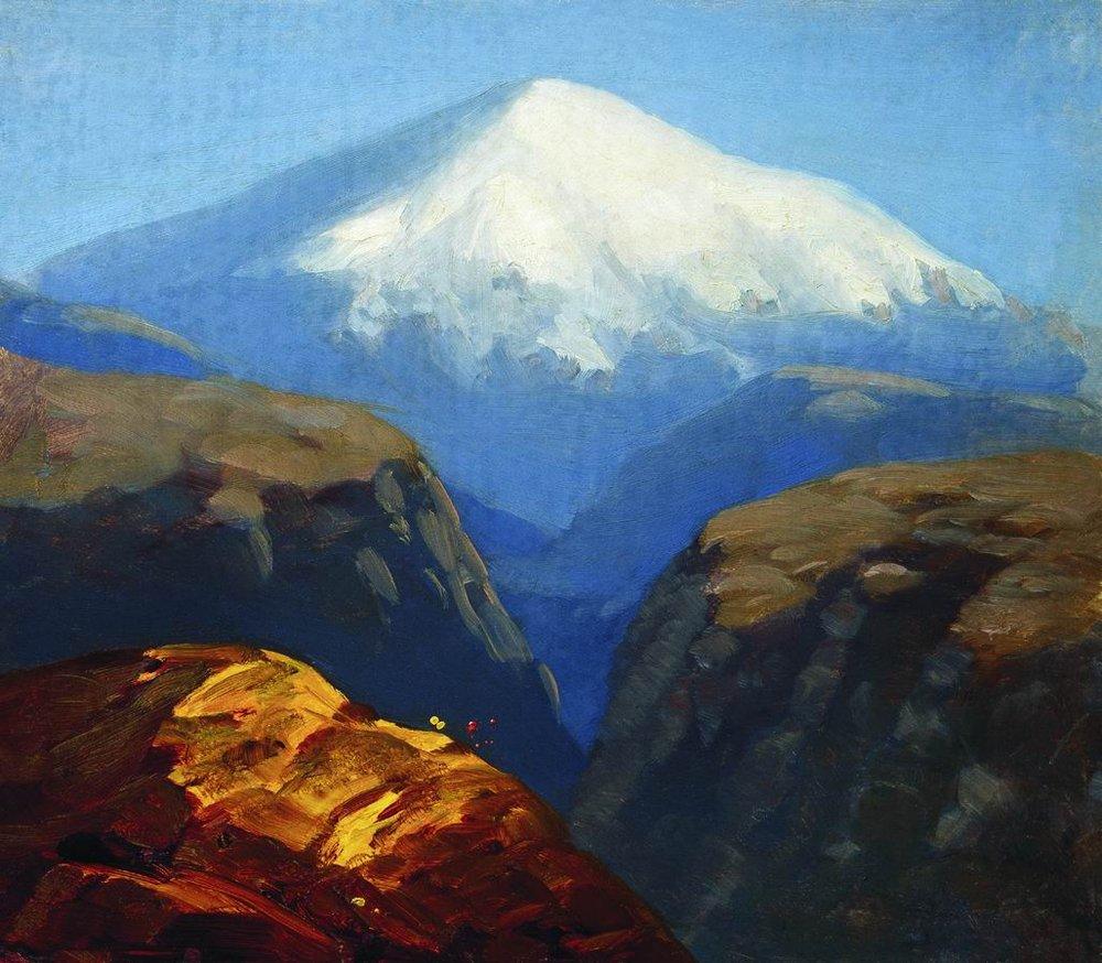 Elbrus in the daytime - Arkhip Kuindzhi Tablo