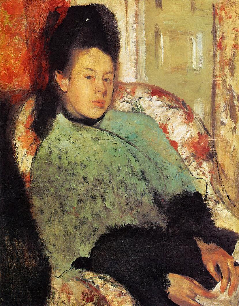 Elena Carafa (1873) - Edgar Degas Tablo