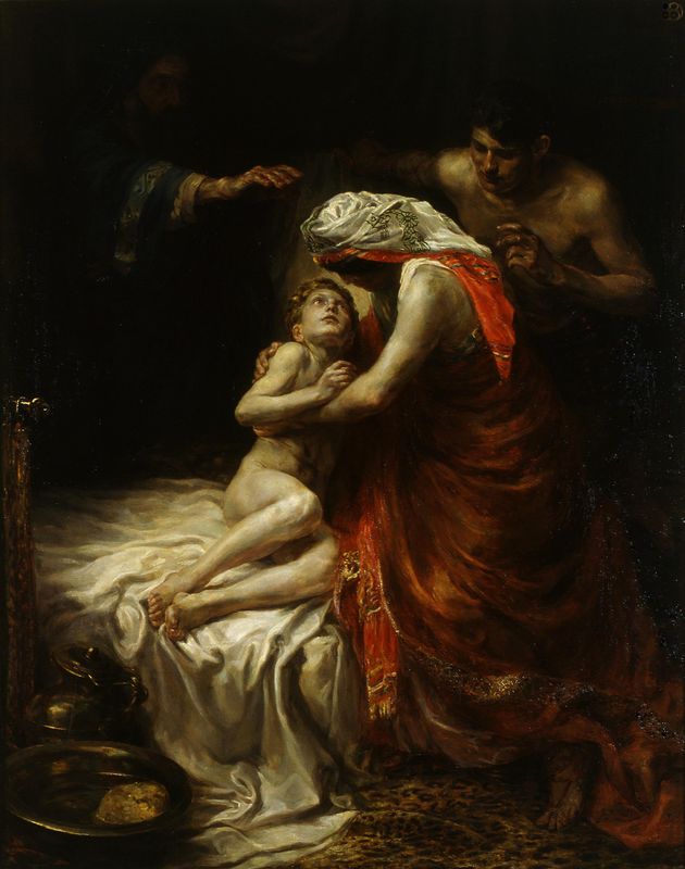 Elisha and the Son of the Shunammite Woman (1904) - Jan Sluyters Tablo