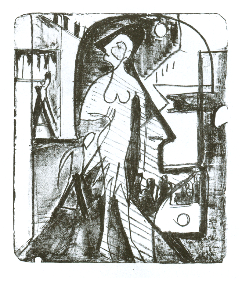 Encounter (1929) - Ernst Ludwig Kirchner Tablo