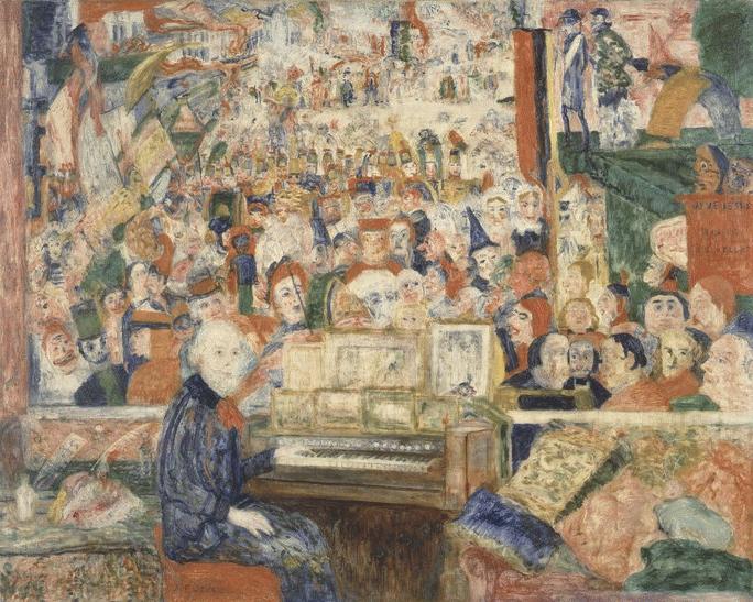 Ensor at the Harmonium (1933) - James Ensor Tablo