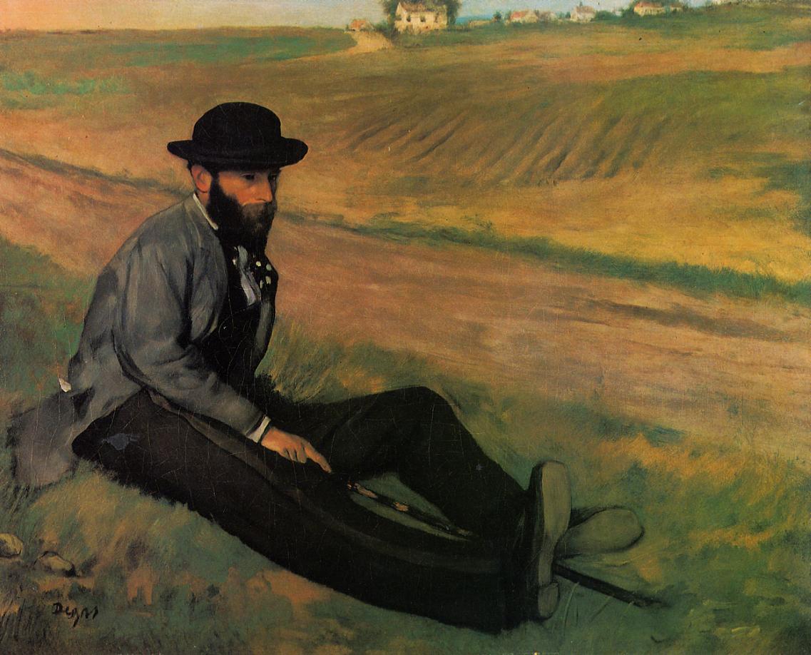 Eugene Manet (1874) - Edgar Degas Tablo