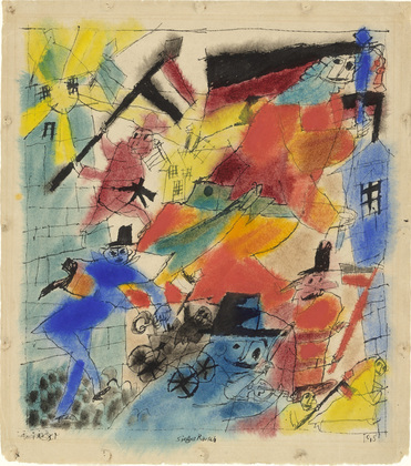 Euphoric Victory (Siegesrausch) (1918) - Lyonel Feininger Tablo