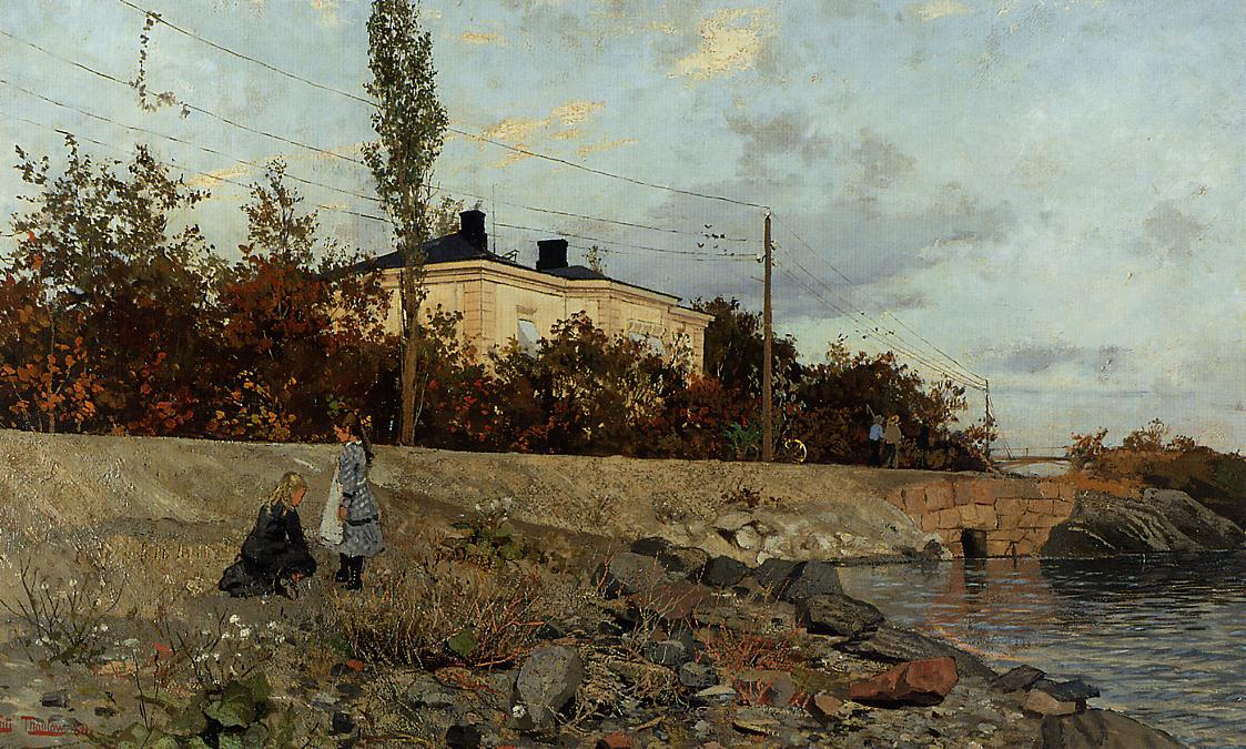 Evening at the Bay of Frogner (1880) - Frits Thaulow Tablo