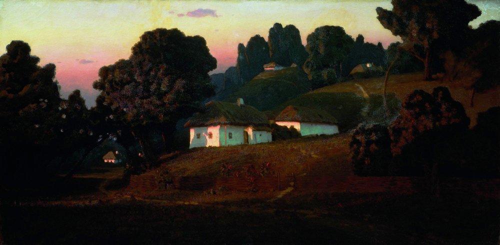 Evening in Ukraine (1878) - Arkhip Kuindzhi Tablo