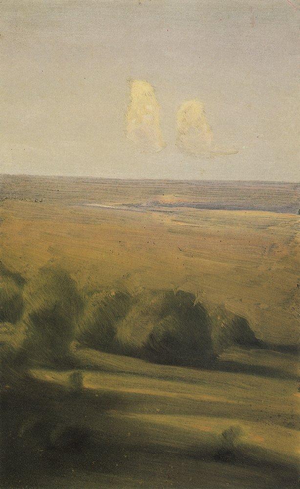 Evening in the steppe - Arkhip Kuindzhi Tablo