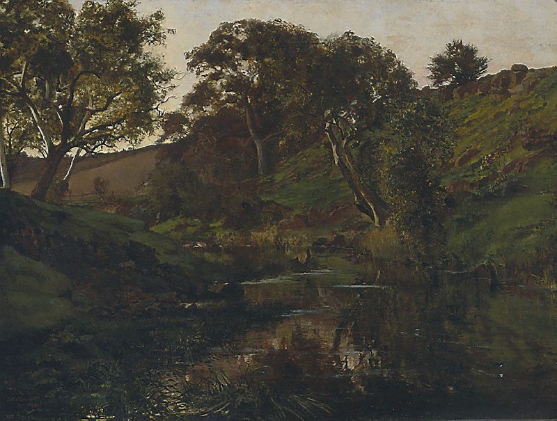 Evening, Merri Creek (1882) - Julian Ashton Tablo