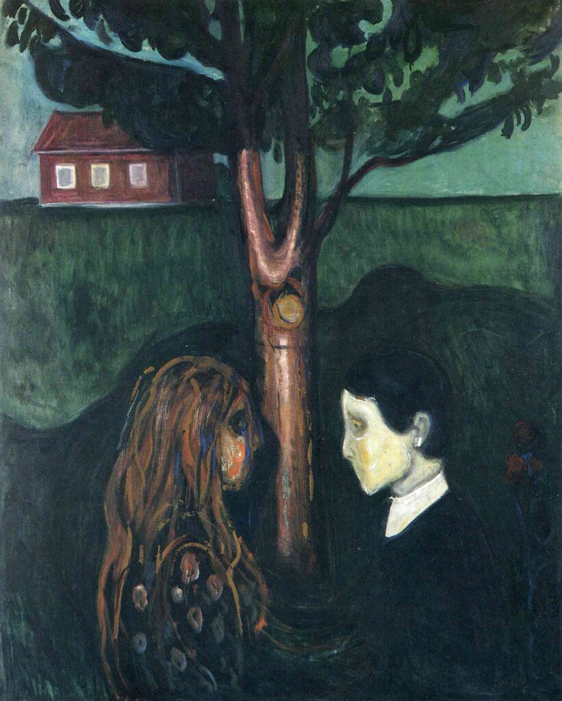 Eye in Eye (1894) - Edvard Munch Tablo
