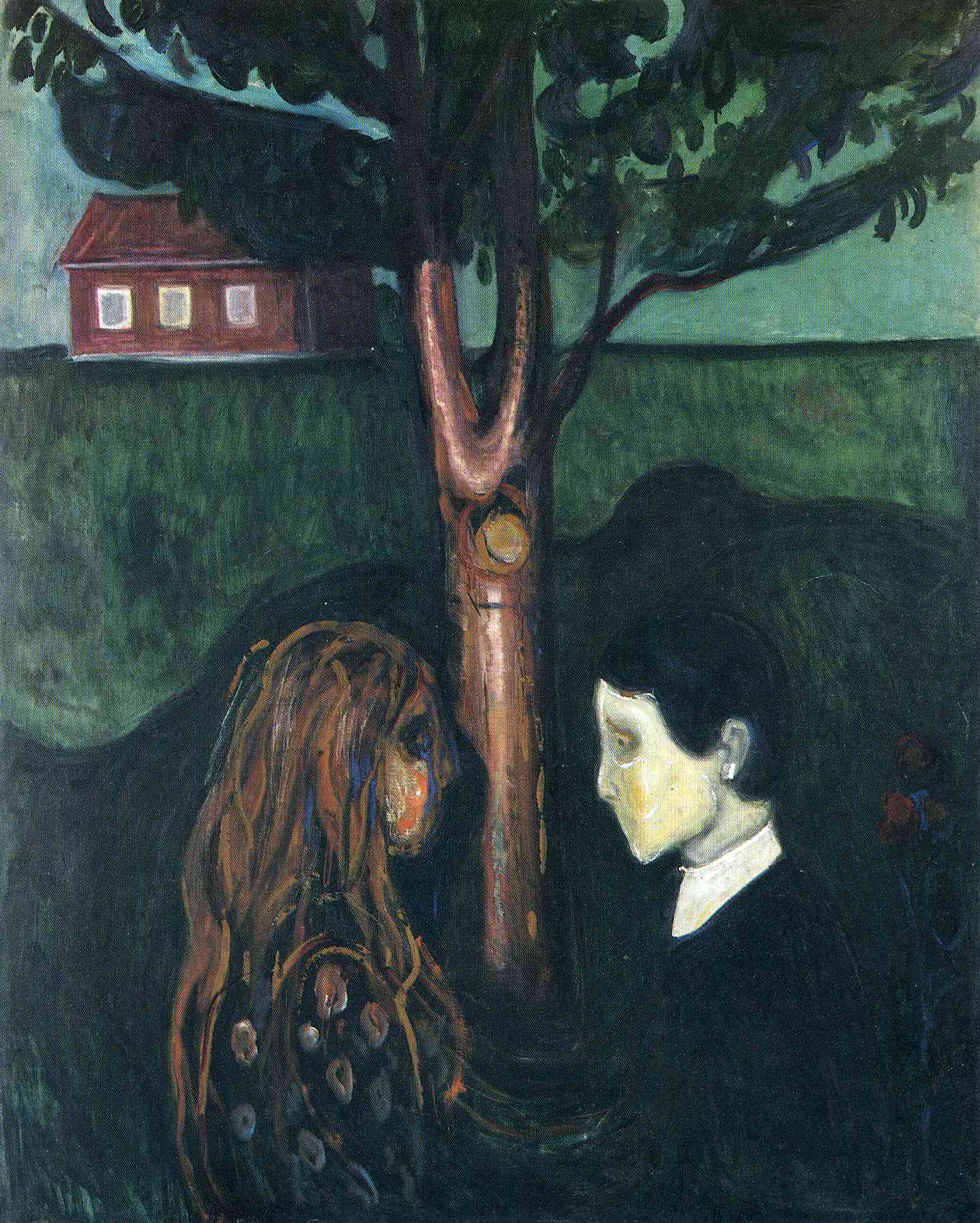 Eye in Eye (1894) - Edvard Munch Tablo
