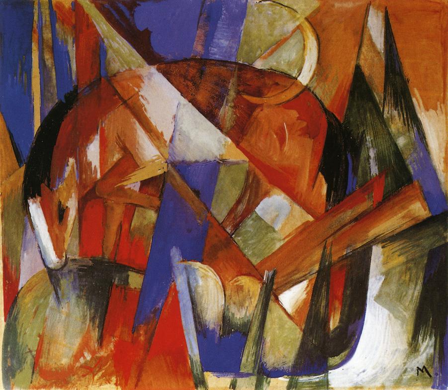 Fabulous Beast II (1913) - Franz Marc Tablo