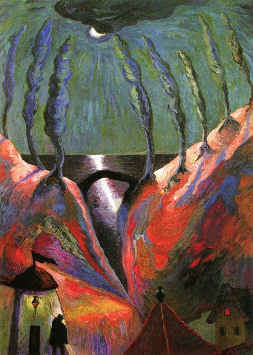 Fantastic Night (1917) - Marianne von Werefkin Tablo