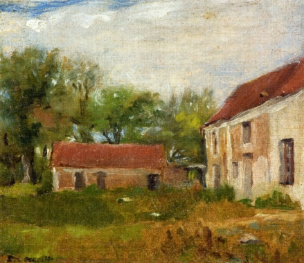 Farm at Rebais (1871) - Eva Gonzalès Tablo