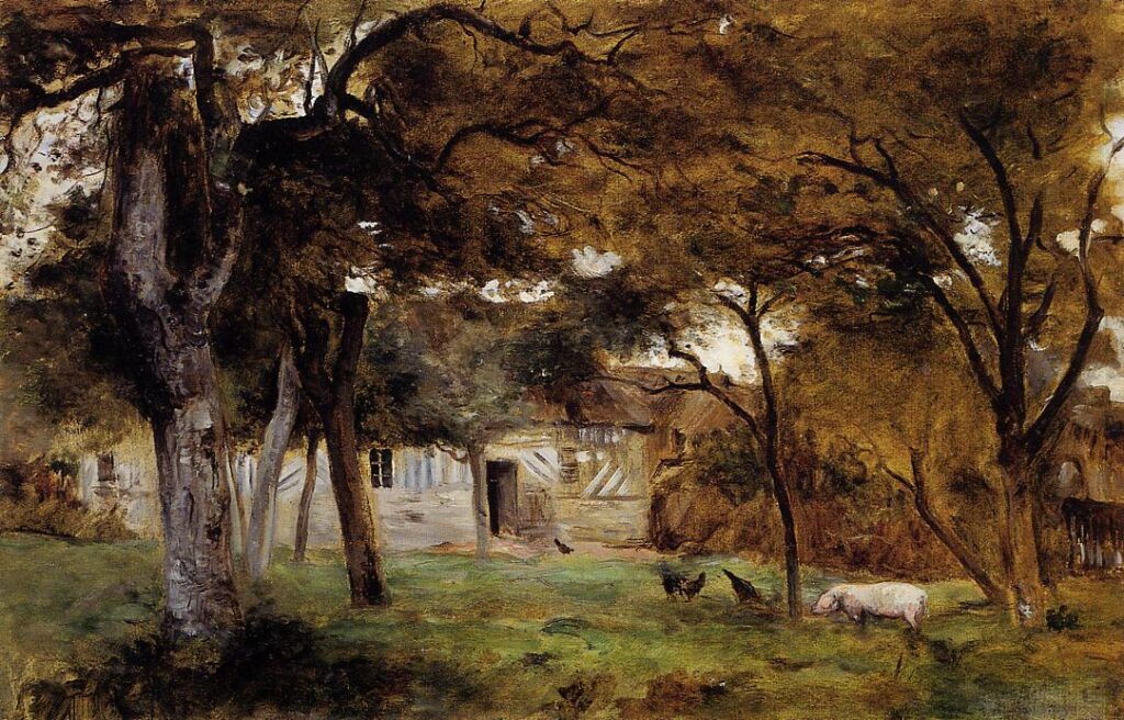 Farm in Normandy (1859) - Berthe Morisot Tablo