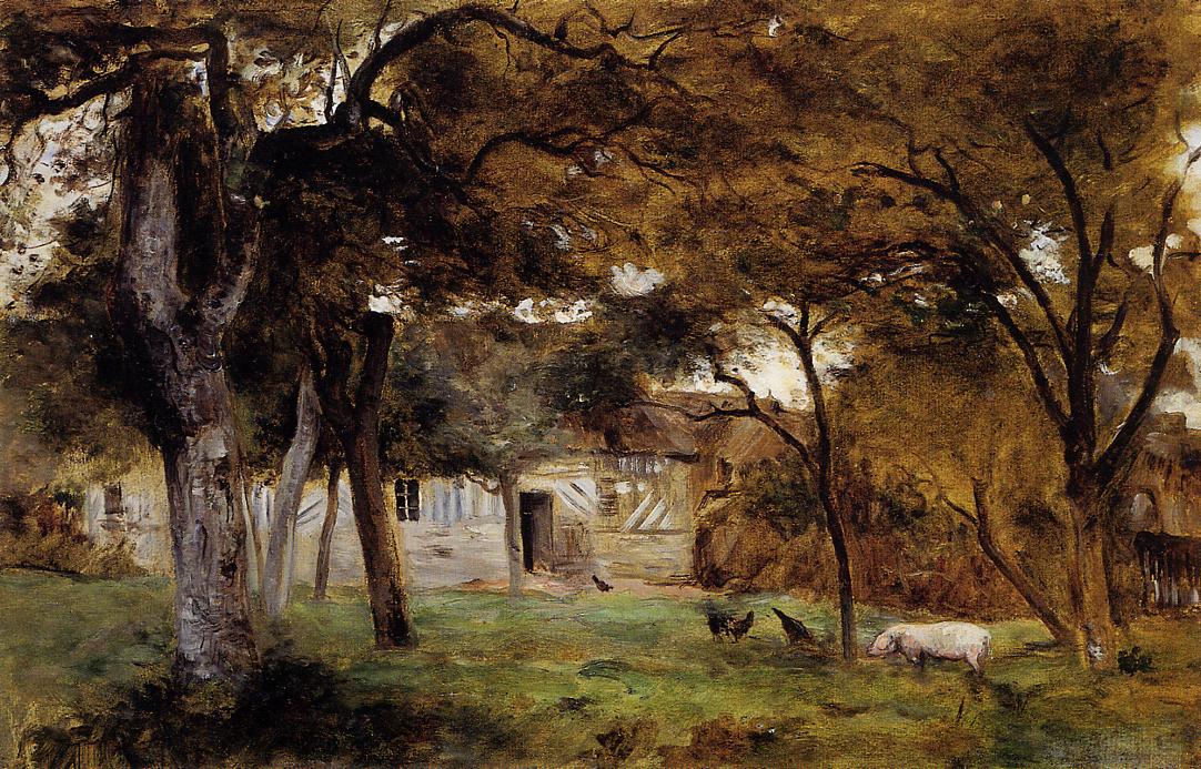 Farm in Normandy (1859) - Berthe Morisot Tablo