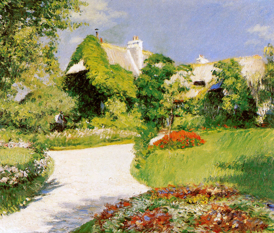 Farmer's House in Trouville (1882) - Gustave Caillebotte Tablo