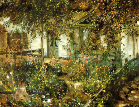 Farmyard in Bloom (1904) - Lovis Corinth Tablo