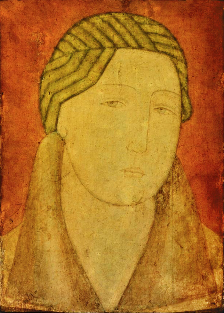 Female Portrait (1910) - Mykhailo Boychuk Tablo