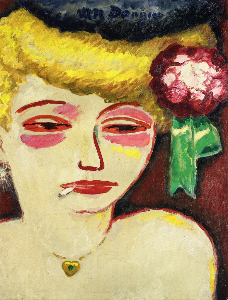 Femme avec cigarette (1908) - Kees van Dongen Tablo