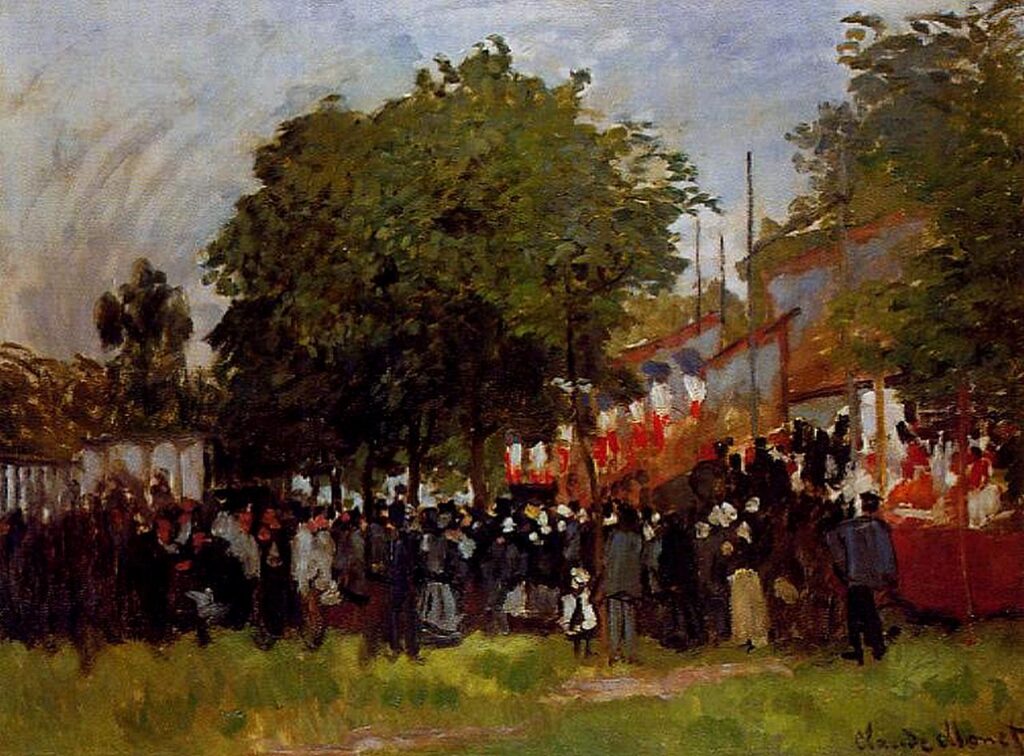 Festival at Argenteuil (1872) - Claude Monet Tablo