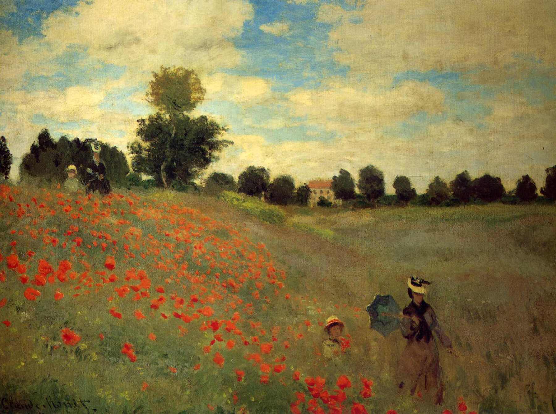 Field of Poppies (1873) - Claude Monet Tablo
