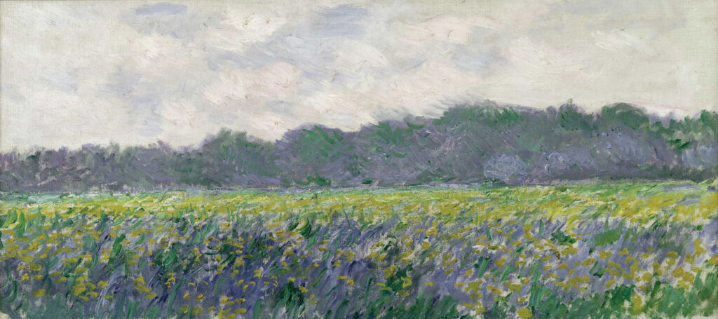 Field of Yellow Irises at Giverny (1887) - Claude Monet Tablo