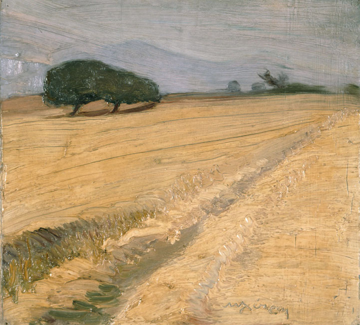 Field with Haystacks - Nikolaos Lytras Tablo